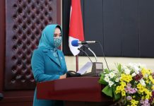 Ibu Riana Arinal Lantik Winarni Nanang Ermanto sebagai Ketua TP PKK dan Dekranasda Lampung Selatan Sisa Masa Bakti 2016-2021