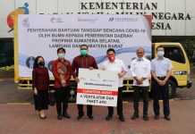 Pemprov Lampung menerima bantuan dari Kementerian Badan Usaha Milik Negara (BUMN)