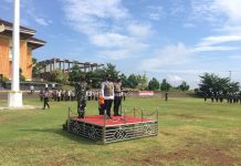 Bupati Pesawaran Apel Gelar Pasukan Sosialisasi di Lapangan Pemkab Pesawaran
