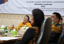 Gubernur Arinal Djunaidi membuka rapat koordinasi Gugus Tugas Reforma Agraria Provinsi secara Virtual