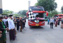 Wagub Chusnunia Lepas 1150 Santri dan Santriwati Menuju Pondok Pesantren Lirboyo
