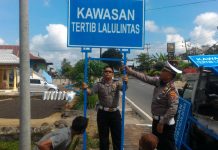 Sosialisasi Pemasangan Rambu-Rambu Di Kawasan Tertib Lalulintas