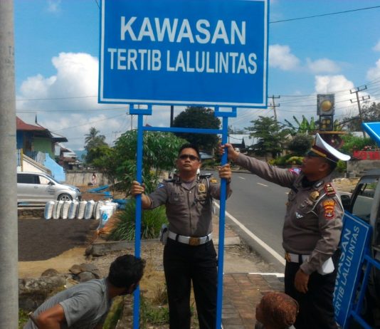 Sosialisasi Pemasangan Rambu-Rambu Di Kawasan Tertib Lalulintas