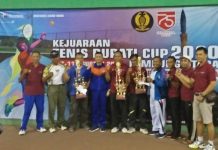 Pertandigan Kejuaraan Tennis Bupati Cup 2020,Meriahkan HUT RI ke 75
