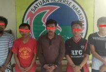 Dalam Waktu Dua Jam, 5 Pengedar Sabu Diringkus Tim Cobra Polres Lampung Utara