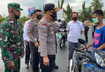 Polres Lampura Bagikan 15000 Masker & Gelar Kampanye Protokol Kesehatan Covid 19