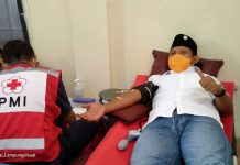 HUT Ke-75, PMI dan KNPI Kota Bandar lampung Gelar Aksi Donor Darah