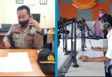 Ajak masyarakat Disiplin Prokes Humas Polres Lampung Utara, Dialog Interaktif bersama RRI Bandar Lampung