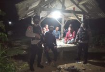 Brimob Batalyon B Pelopor Lampung Tengah Peduli Kamtibmas Dengan Sambang Siskamling