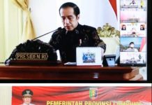 Gubernur Lampung Ikuti Pengarahan Presiden RI Terkait Menghadapi Pandemi Covid-19 Dan Pemulihan Ekonomi Nasional