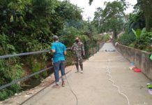 Pagar Pengaman jalan sudah mencapai 80%,KODIM 0410/KBL