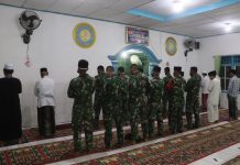 Meningkatkan keimanan dan Ketaqwaan, wujud kemanunggalan TNI dengan Rakyat”.