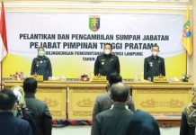 Gubernur Arinal Lantik 14 Pejabat Pimpinan Tinggi Pratama