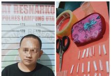 Satuan Reserse Narkoba Polres Lampung Utara Amankan Pelaku Penyalah guna Narkoba