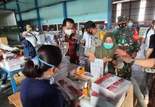 KPU, Bawaslu, Forkopimda dan Pjs Gubernur Sulut Agus Fatoni, Tinjau Cetak Surat Suara Pilkada