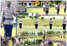 Kapolres Lampung Utara Pimpin Sertijab Kabag Sumda dan Kasat Lantas