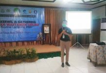 BI cabang Lampung sosialisasi UPK Rp.75.000 dalam kegiatan Rakerwil IWO Lampung.