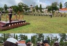 Amankan Natal dan Tahun Baru 2021, Polres Lampung Utara Laksanakan Apel Gelar Pasukan
