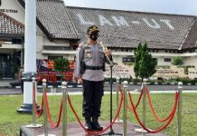 63 Personil dan 7 ASN Polres Lampung Utara Naik Pangkat