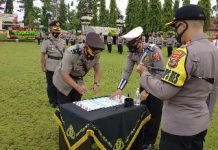 Jabatan Kabagops Polres Lampung Utara di serah-terimakan