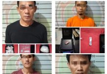 Satres Narkoba Polres Lampung Utara kembali meringkus empat pelaku penyalahguna narkoba