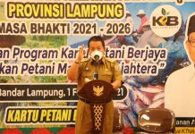 Gubernur Arinal Djunaidi : KTNA Provinsi Lampung Harus Menjadi Motor Dalam Mensukseskan Kartu Petani Berjaya