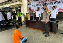 Lempar Mobil Polisi dengan Batu, Pelaku Diamankan Polres Lampung Utara