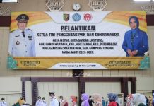 Ibu Riana Sari Arinal Lantik 7 Ketua dan Wakil Ketua TP PKK dan Dekranasda Kabupaten/Kota