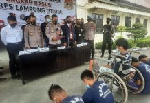 Tekab 308 Polres Lampung Utara lumpuhkan 5 tersangka Spesialis Curanmor lintas Provinsi
