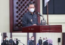 Pelantikan Kadis Perpustakaan dan Karo Kesra Provinsi Lampung