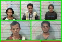 Lima orang penyalah-guna narkoba kembali di ringkus Satres Narkoba Polres Lampung Utara