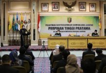 Gubernur Arinal Djunaidi Melantik(8)Pimpinan Tinggi Pratama