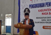 Budi Utomo Hadiri Pengukuhan Pengurus Karang Taruna Kabupaten Lampung Utara