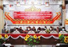 Paripurna DPRD Lampung Utara Bahas LKPJ Tahun 2020.