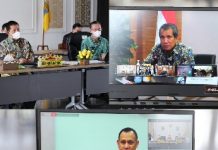Rakor dengan Menkop UKM dan Ketua KPK, Gubernur Arinal Siap Implementasikan Aplikasi Belanja Langsung untuk Cegah Korupsi Pengadaan