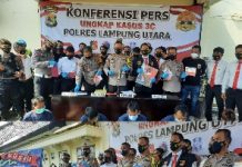 Polres Lampung Utara Kembali ringkus Pelaku Spesialis 3C, Satu Diantaranya Dihadiahi Timah Panas