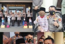 Polda Banten Berikan Tali Asih Kepada Warga Cibaliung