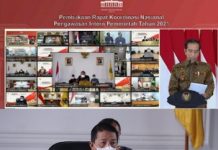 Gubernur Lampung Arinal Djunaidi Ikuti Rakornas Pengawasan Intern Pemerintah Tahun 2021