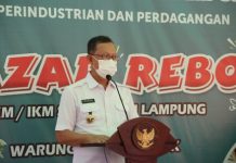 Gubernur Lampung Launching Bazar Rebo UKM/IKM se-Provinsi Lampung