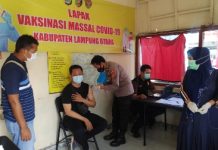 Percepatan Vaksinasi Covid-19, Polres Bersama Dinkes Lampung Utara Gelar Vaksin Massal untuk Masyarakat