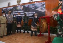 Pembukaan TNI Manunggal Membangun Desa ke-111 Tahun 2021:Oleh Bupati LAmpung Utara