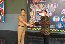 mewakili Bupati Lampung Utara Plt Kominfo Karim SR, S.E.syukuran Tabloid Media Pendidikan