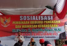 Mukhlis Basri, M.Si menggelar Sosialisasi Pembinaan Ideologi Pancasila Dan Wawasan Kebangsaan