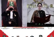 Gubernur Arinal Ikuti Upacara Peringatan Hari Lahir Pancasila Tahun 2021 yang dipimpin Presiden Joko Widodo dari Istana Bogor