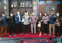 Kunker, Ketua PW IWO Lampung Bersama LBH IWO Lampung Sambangi Lambar