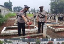 Hari Bhayangkara Ke – 75, Kapolres Lampung Utara Pimpin Ziarah dan Tabur Bunga di TMP Kotabumi