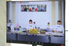DARING:Gubernur Rakor Bersama Menteri Koordinator Bidang Perekonomian dan Kepala BNPB