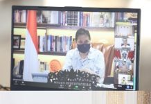Gubernur Ikuti Vicon Perpanjangan PPKM Mikro Tahap XII Dengan Menko Perekonomian