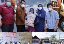 Pemprov Lampung bersama Perum Bulog Divre Lampung Luncurkan Program Bantuan Beras PPKM 2021