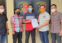 Garinca Reza Pahlevi, Anggota DPRD Lampung Resmi Laporkan Akun Instagram 123kb124 ke Polres Lampung Timur.